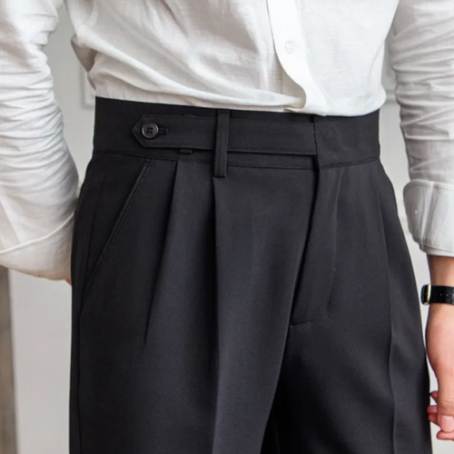 Classic Straight-Leg Cropped Trousers
