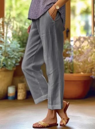 Casual Pants Straight-leg Trousers