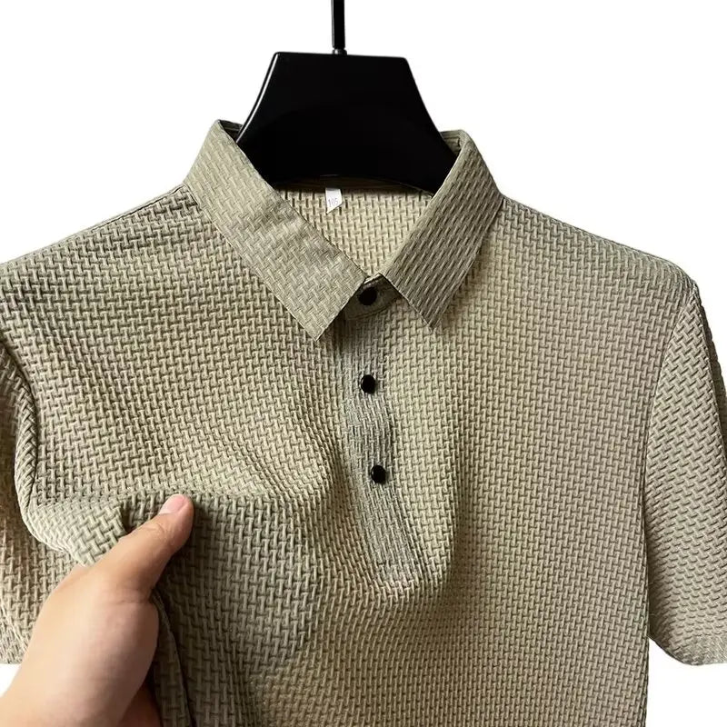 Lop-up Hollow Short-sleeved Polo