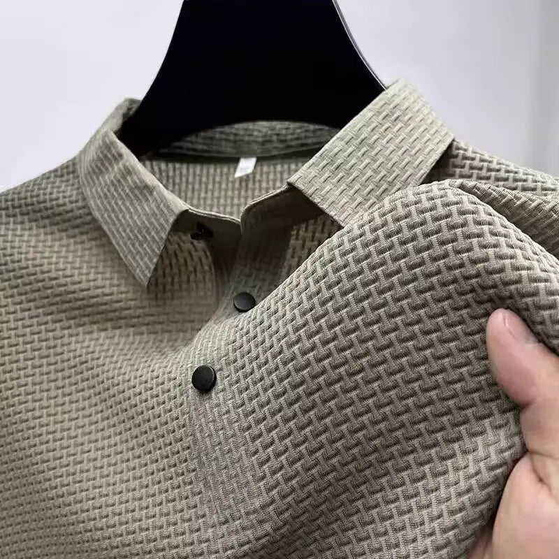 Lop-up Hollow Short-sleeved Polo
