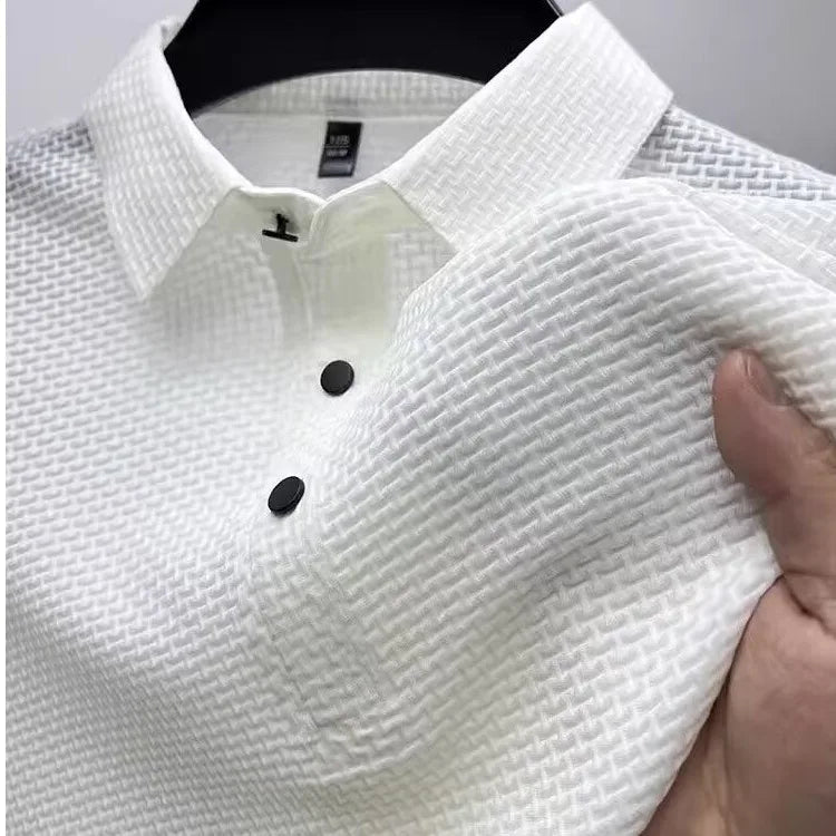 Lop-up Hollow Short-sleeved Polo
