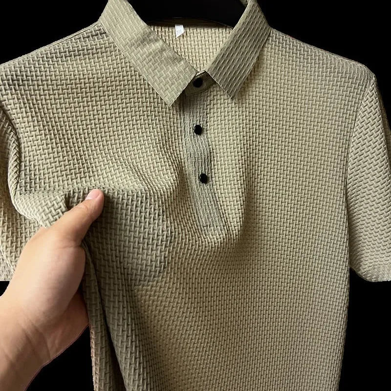 Lop-up Hollow Short-sleeved Polo