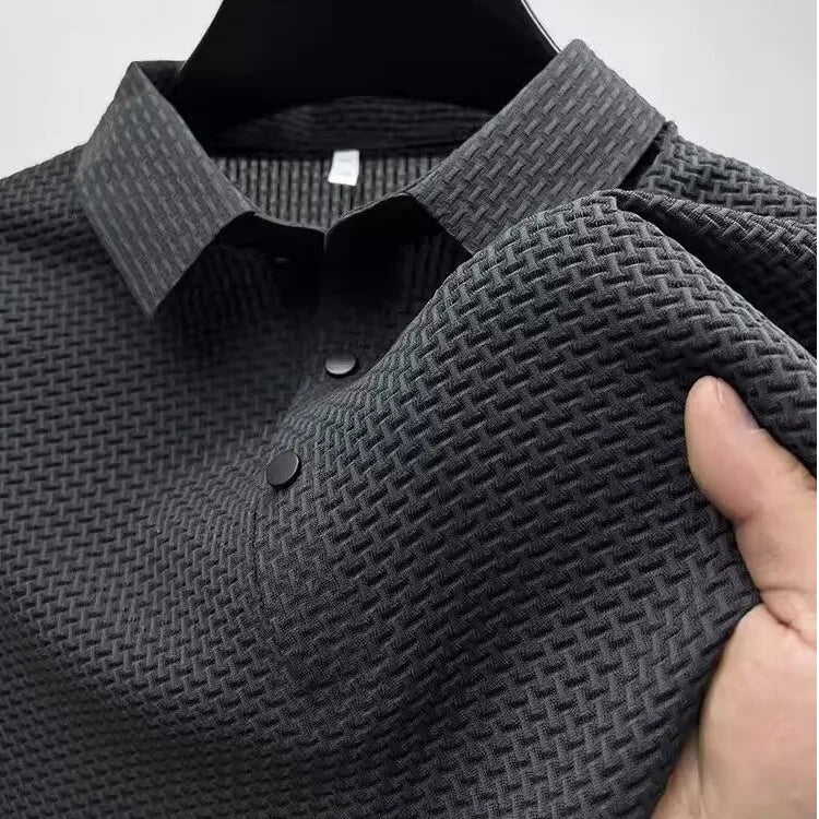 Lop-up Hollow Short-sleeved Polo