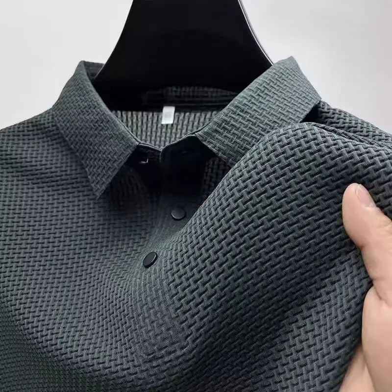 Lop-up Hollow Short-sleeved Polo