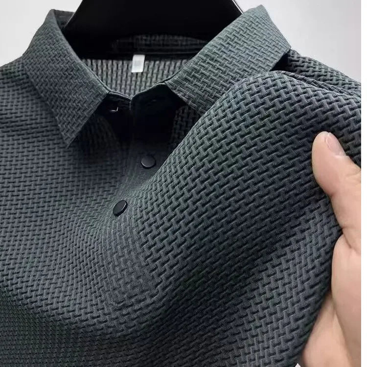 Lop-up Hollow Short-sleeved Polo
