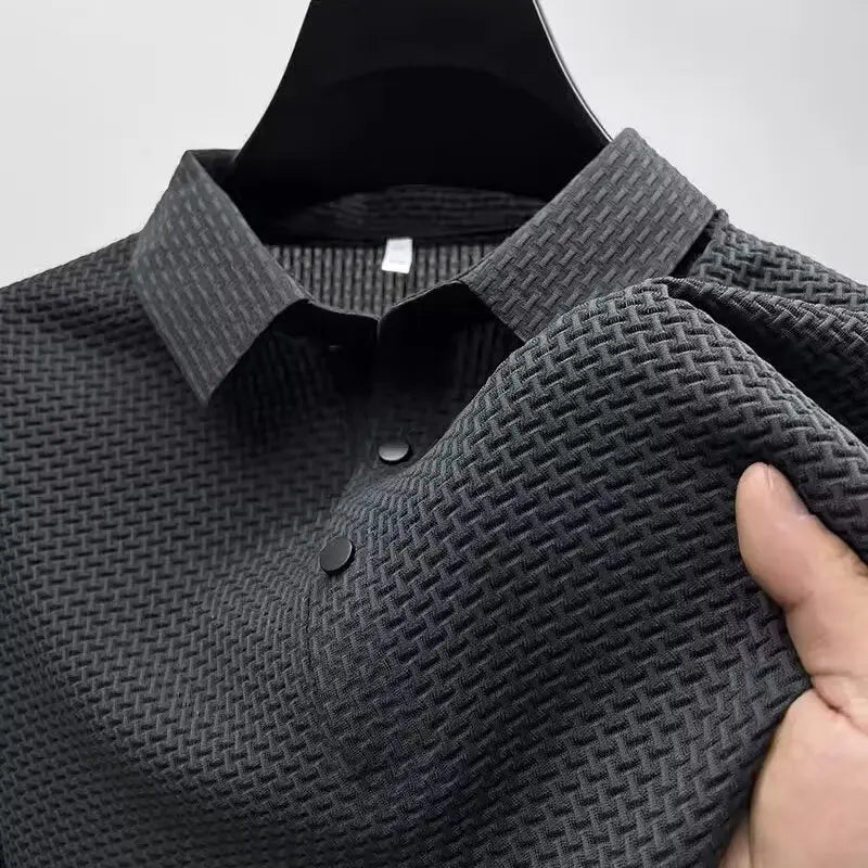 Lop-up Hollow Short-sleeved Polo