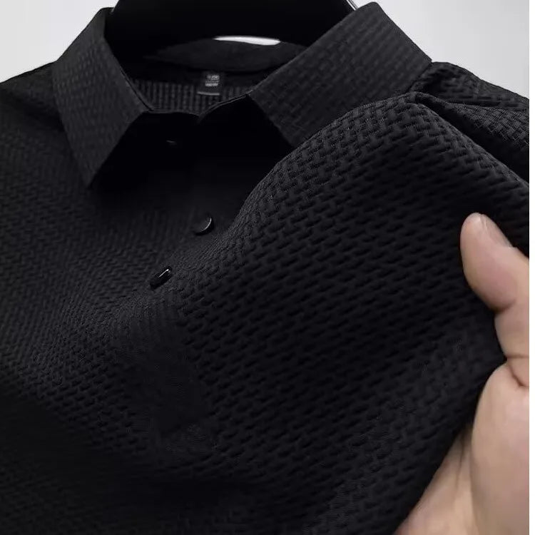 Lop-up Hollow Short-sleeved Polo