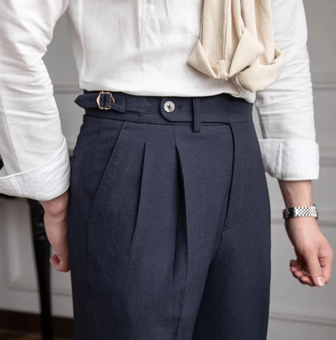 Retro High-Waist Trousers